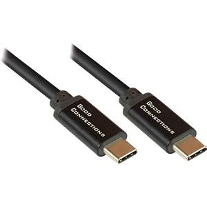 GC 2213 SF010S Daten Ladekabel USB C Stecker 100 W Schwarz 1 M