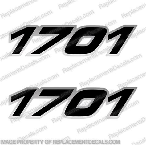 Century Boats 1701 Black Cabin Logo Decals
