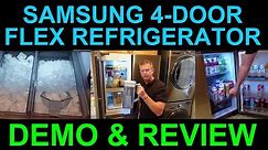 Samsung 4 Door Flex Smart Refrigerator with Beverage Center & Dual Ice Maker DEMO & REVIEW
