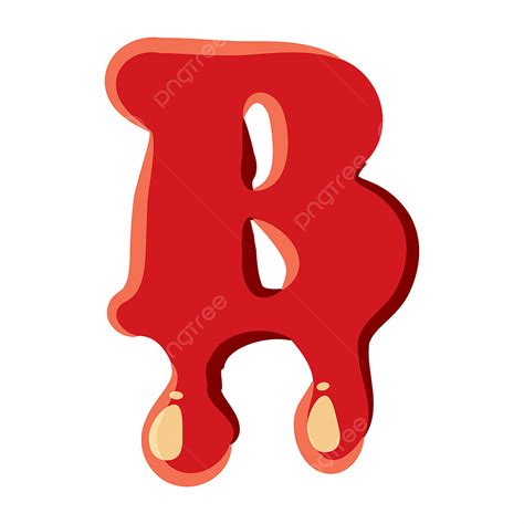 Letter B Clipart Transparent Background B Letter Isolated On White Background B Letter Blood