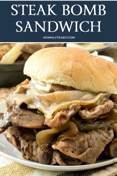 Ribeye steak sandwichour potluck family. Steak Bomb Sandwich - A Family Feast®