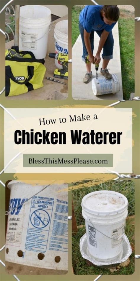 Diy Chicken Waterer And Feeder From 5 Gallon Buckets