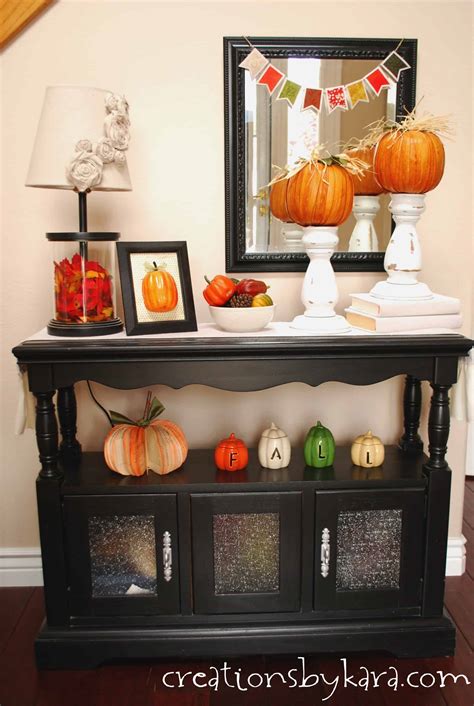 Fall Decorating Ideas Entryway Table Decor