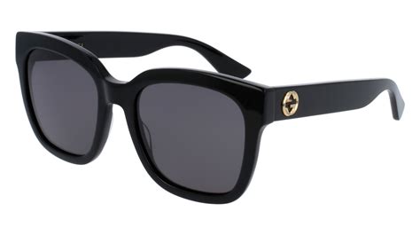 gucci gg0034s rectangular square sunglasses for women