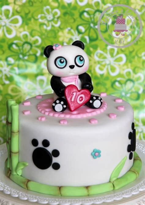 Sweet Panda Cake Panda Cakes Birthday Cake For Cat Panda Birthday Cake