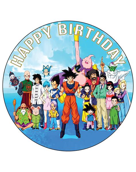 Buy 75 Inch Edible Cake Toppers Dragon Ball Z Goku Themed Birthday