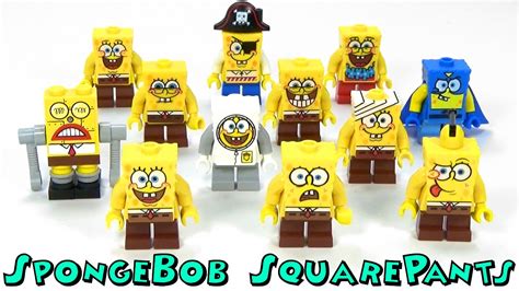 Spongebob Squarepants Complete Set Of Minifigure Bricks Patrick Sandy