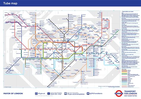 Mapa Estandard Del Metro De Londres 2014 London City London Eye