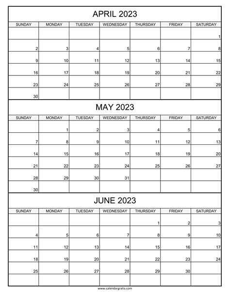 March April May June 2022 Calendar