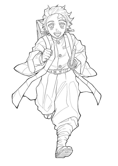 Anime Coloring Pages Demon Slayer - Demon Slayer Coloring Pages 90 Free
