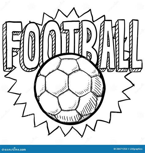 Football Soccer Sketch Stock Images Image 28471354