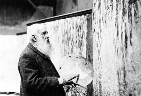 The Painter Claude Monet At Work In His Studio Everett Collectioncp