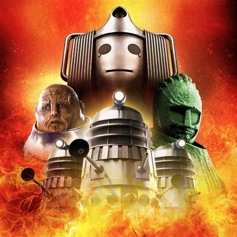 Classic Doctor Who Monsters Cyberman Top Sontaran Daleks And Ice