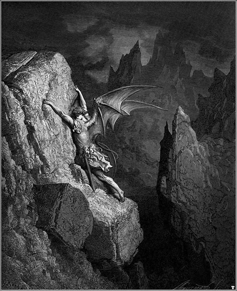 And Satan Was Cast Out Gustave Dore Art Illustration Art