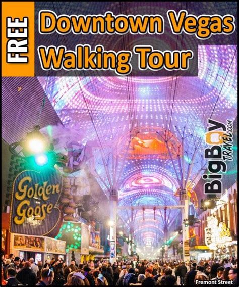 Free Downtown Las Vegas Walking Tour Map Fremont Street Las Vegas