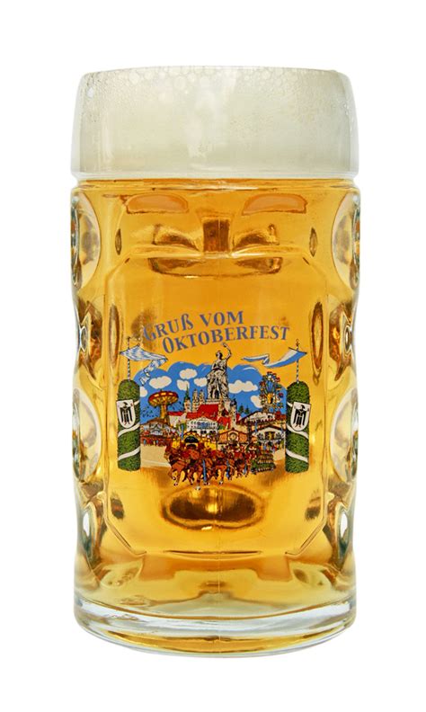 Custom Engraved Oktoberfest Dimpled Oktoberfest Glass Beer Mug 0 5 Liter