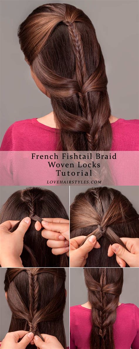 French Fishtail Braid Steps