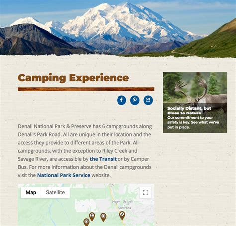 Campground Reservations Denali Summer Updates And Changes