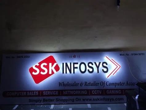 Acp Acrylic Led Sign Board For Advertisement At Best Price In Virar