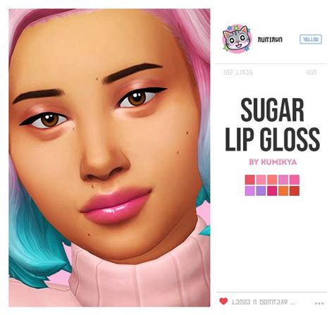 Kumikya Sugar Lip Gloss This Was My First Mmfinds Sims 4 Cc