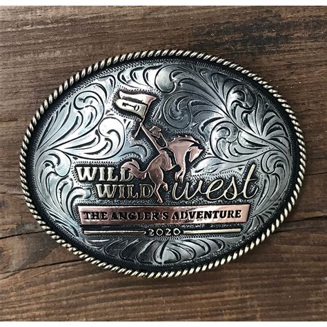 Custom Belt Buckle Champions Choice Silver Hand Crafted Buckles