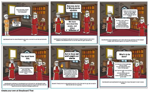 Macbeth Act Scene Storyboard By C Ea