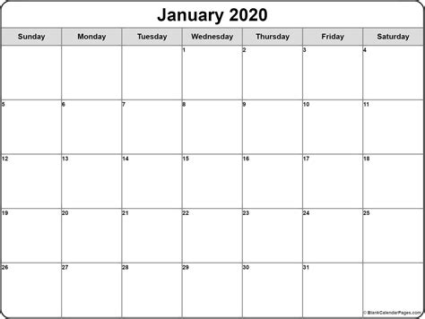 2020 Free Printable Calendars Without Downloading Monthly In 2020