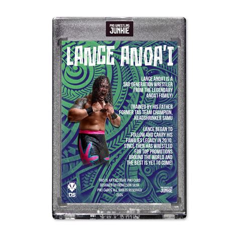 Lance Anoa’i Auto and Base Card Combo – Available Now | Pro Wrestling
