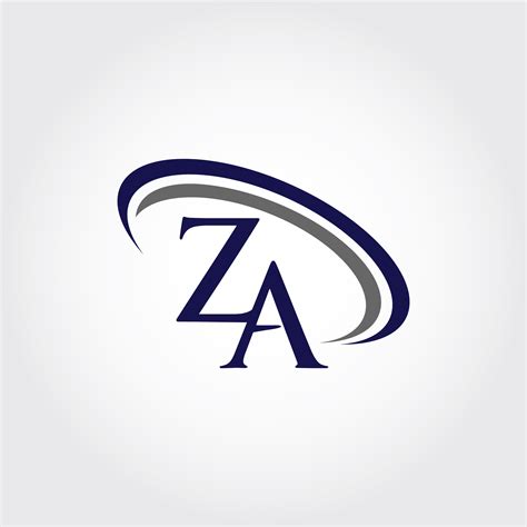 Monogram Za Logo Design By Vectorseller Thehungryjpeg