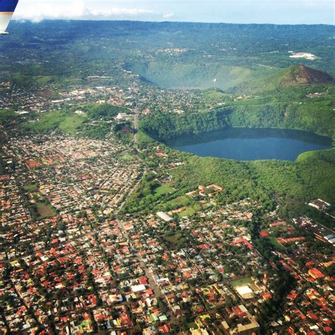 Stunning View Of Managua Nicaragua From The Plane Managua Nicaragua
