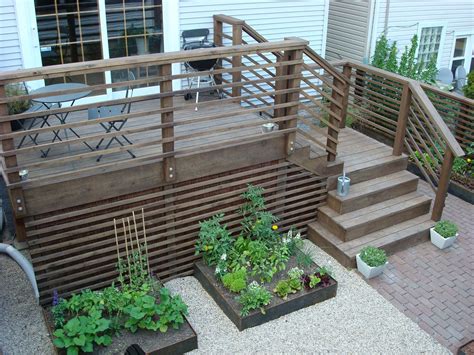 Deck Stairs Urban Landscape Garden Design Decks Backyard Deck