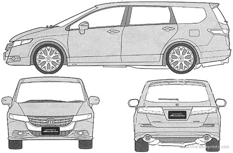 Honda Odyssey Absolute Honda Drawings Dimensions Pictures Of The