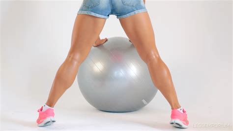Sofia Nikes Yoga Ball And Two Shapely Calves 1 Legs Emporium