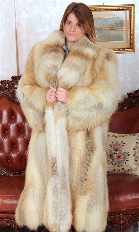 Golden Fox Fur Coat Fuchsjacke Pelz Mantel Fourrure Renard Pelliccia Volpe Mexa Ebay Fur