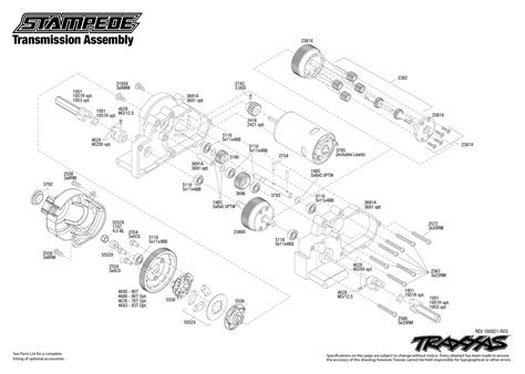 Exploded View Traxxas Stampede 110 Tq Rtr Transmission Astra