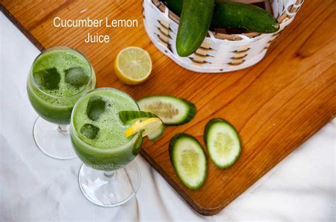 Cucumber Lemon Juice Recipe With Honey