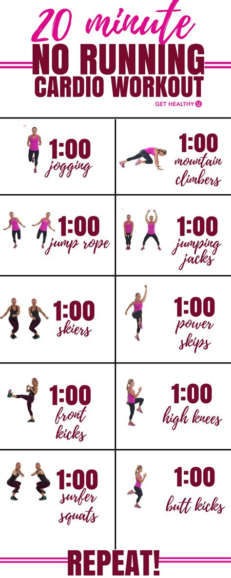 Weight training in general is necessary in burning fat because it stimulates the growth of lean. 20-Minute No-Running Cardio Workout | Calories burned ...