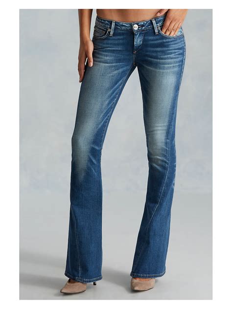 Ultra Low Rise Flare Jeans