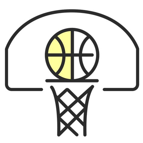 Basketball Hoop With Ball Svg