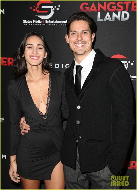 sean faris gets support from wife cherie daly at gangster land premiere watch trailer