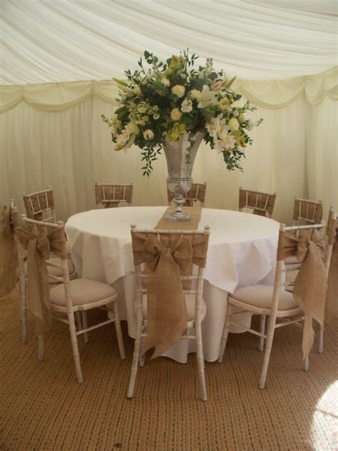 Flocking and burlap chair sashes. Burlap sashes by www.suffolkchaircovers.com | Chivari ...