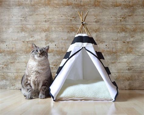 Cat Teepee Or Dog Teepee With Cat Pillow Cat Bed Or Dog House Indoor