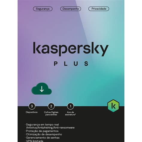 Kaspersky Antivírus Plus 3 Dispositivos 12 Meses Kl1042kdcfs