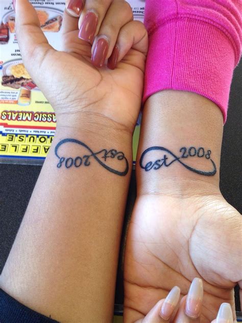 Friend Tattoo Except For Est 1981 Matching Best Friend Tattoos