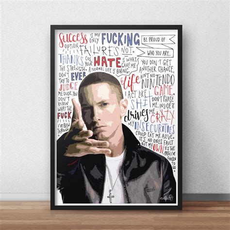 Eminem Rapper Hip Hop Print Poster Product Specifications All