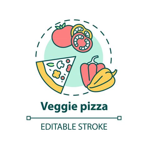Pizza Basil Food Circle Illustrations Royalty Free Vector Graphics