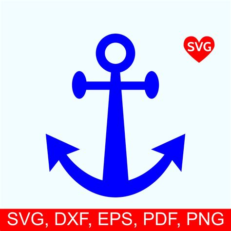 Visual Arts Anchor Clipart Anchor Svg Anchor Cut File Nautical Svg