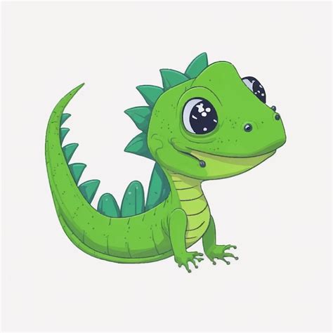 Premium Vector Cute Lizard Cartoon Vector Design