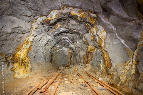 Old Gold Mine Underground Tunnel Stock Photo Adobe Stock