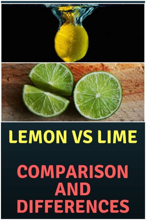 Lemon Vs Lime Comparison And Differences Limes Benefits Lemon
